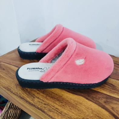 Zapatilla de casa DANYA Plumaflex - rosa - descalza