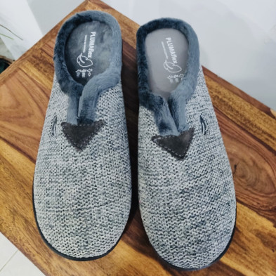 Zapatilla de casa MANAROLA - descalza Plumaflex gris