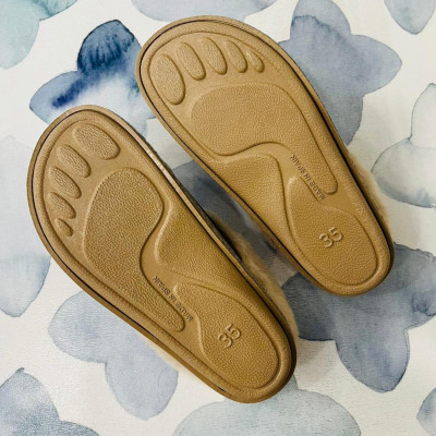 Zapatilla de casa BioRelax DAMA descalza - kaki