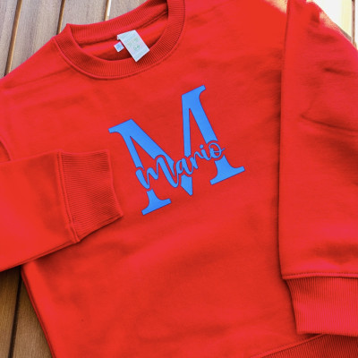 Sudadera infantil Nombre grande - personalizable