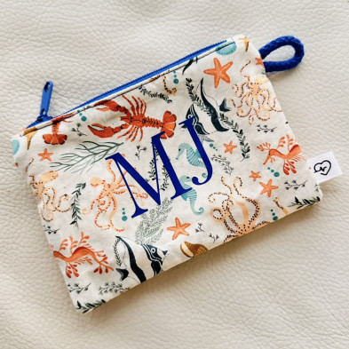 Monedero XL FONDO MAR  - personalizable