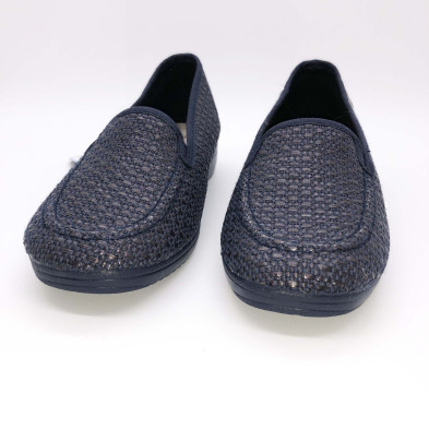 Mocasín CROCO - con cuña - marino