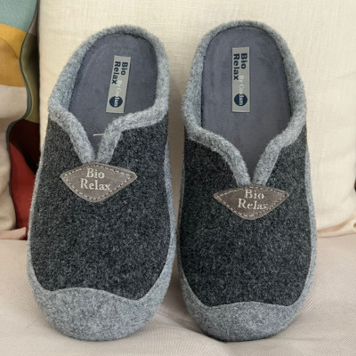 Zapatillas de casa PICOS - descalzas BioRelax - gris