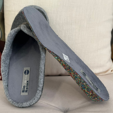 Zapatillas de casa PICOS - descalzas BioRelax - gris