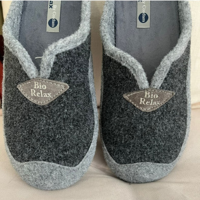 Zapatillas de casa PICOS - descalzas BioRelax - gris