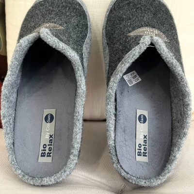 Zapatillas de casa PICOS - descalzas BioRelax - gris