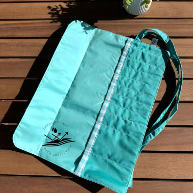 Estuche para brochas personalizable - vichy menta + impermeable