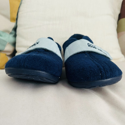 Zapatilla de casa  MITIC cerrada velcro Biorelax - rizo marino