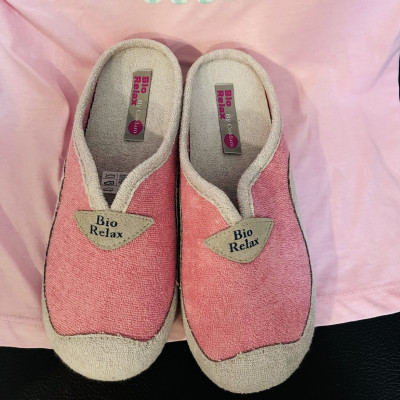 Zapatillas de casa BIRLEX descalzas - malva/gris