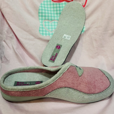 Zapatillas de casa BIRLEX descalzas - malva/gris