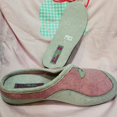 Zapatillas de casa BIRLEX descalzas - malva/gris