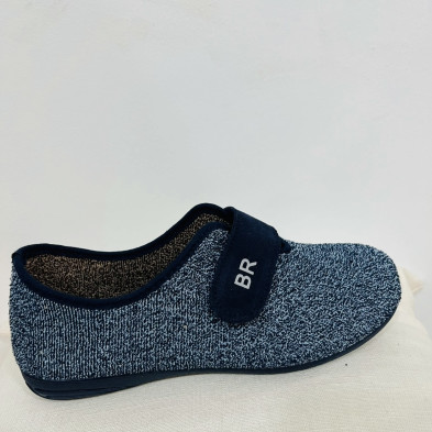 Zapatilla de casa MORLEM cerrada - BioRelax bicolor azul