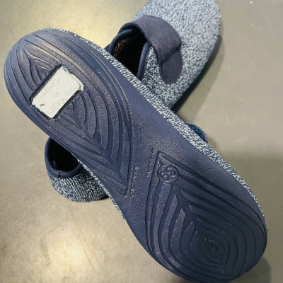 Zapatilla de casa MORLEM cerrada - BioRelax bicolor azul