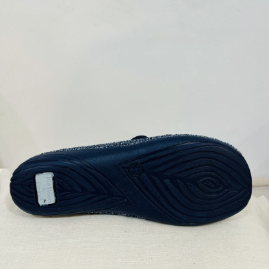 Zapatilla de casa MORLEM cerrada - BioRelax bicolor azul