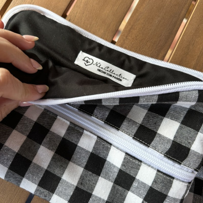 Funda kindle o tablet MARVE vichy negro - personalizable
