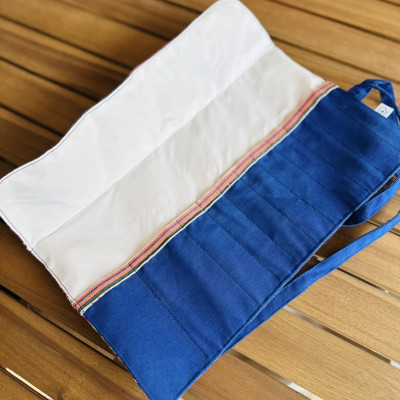 Estuche para brochas ACAYA personalizable - rayas multicolor + impermeable