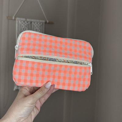 Funda kindle o tablet MARVE vichy naranja - personalizable