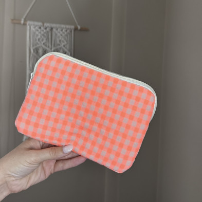 Funda kindle o tablet MARVE vichy naranja - personalizable