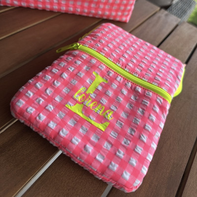 Funda kindle o tablet MARVE vichy rosa fluor - personalizable