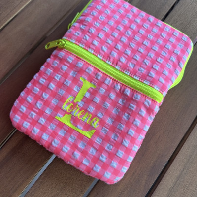 Funda kindle o tablet MARVE vichy rosa fluor - personalizable