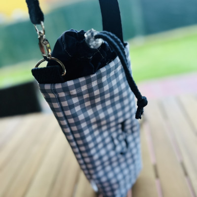 Portabotellas térmico + impermeable MARVE azul - personalizable