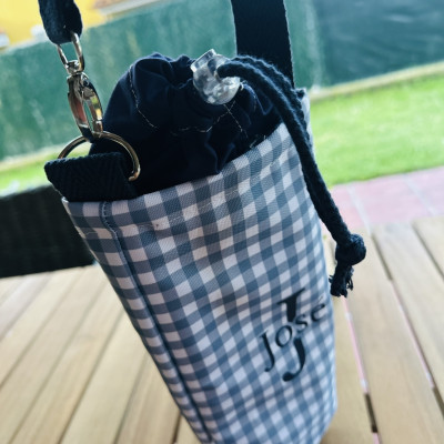 Portabotellas térmico + impermeable MARVE azul - personalizable