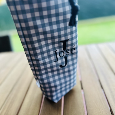 Portabotellas térmico + impermeable MARVE azul - personalizable