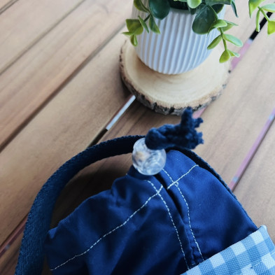 Portabotellas térmico + impermeable MARVE azul - personalizable