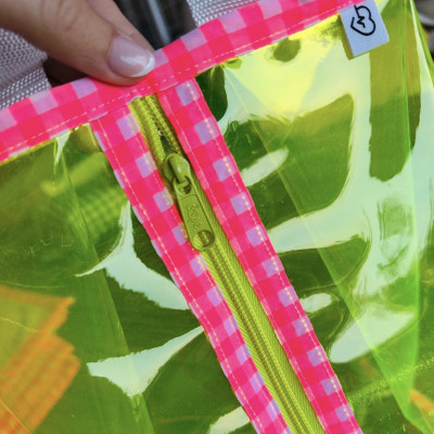 Neceser XL PVC amarillo flúor - MARVE vichy rosa fluor