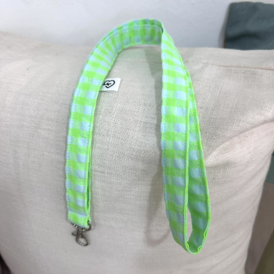 Cuelga móvil MARVE vichy verde flúor - personalizable