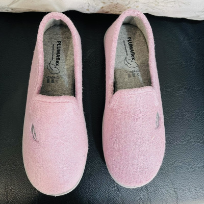 Zapatillas de casa DALIA rizo rosa