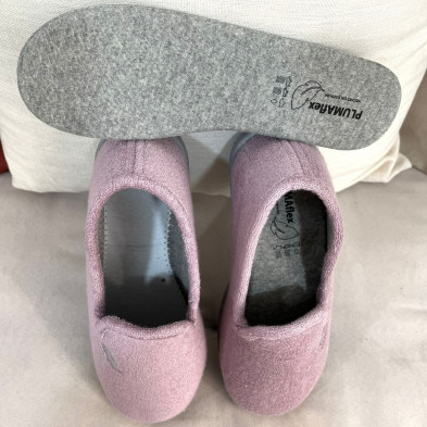 Zapatillas de casa DALIA rizo rosa
