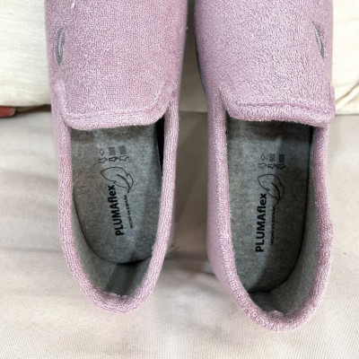 Zapatillas de casa DALIA rizo rosa
