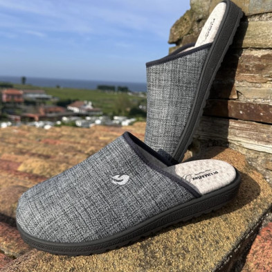 Zapatilla de casa JORDAN - Plumaflex - descalza gris