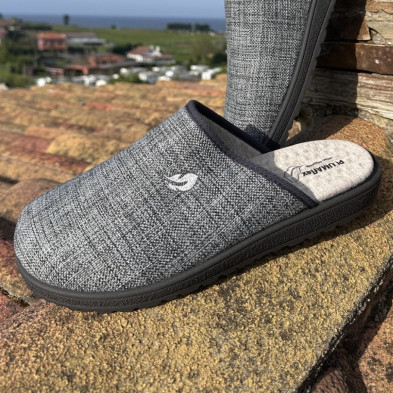 Zapatilla de casa JORDAN - Plumaflex - descalza gris