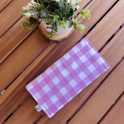 Cartera MARVE vichy rosa - personalizable