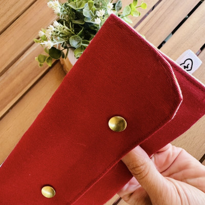 Monedero con billetero NATURE burdeos - personalizable