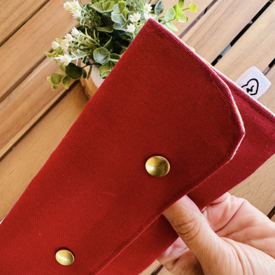 Monedero con billetero NATURE burdeos - personalizable