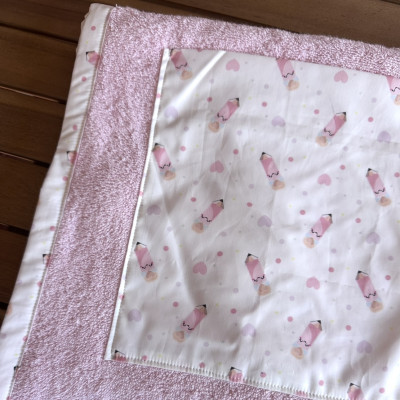 Toalla de playa - LAPICES rizo rosa