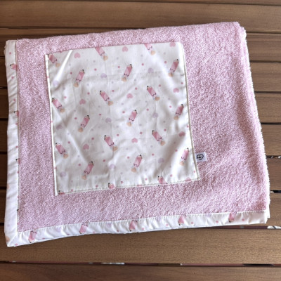 Toalla de playa - LAPICES rizo rosa
