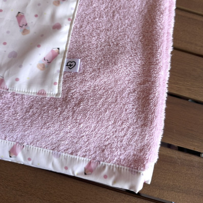 Toalla de playa - LAPICES rizo rosa