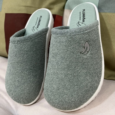 Zapatilla de casa YUKI - Plumaflex descalza - kaki