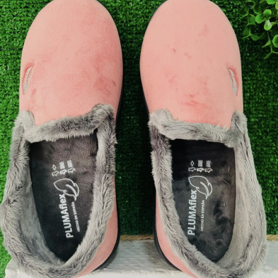 Zapatilla de casa HOLLAND cerrada - Plumaflex rosa maquillaje
