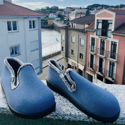 Zapatilla de casa MORISCO cerrada - Plumaflex jeans