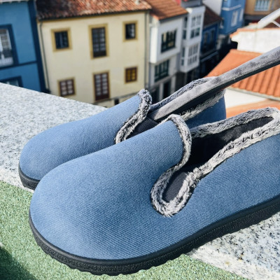 Zapatilla de casa MORISCO cerrada - Plumaflex jeans