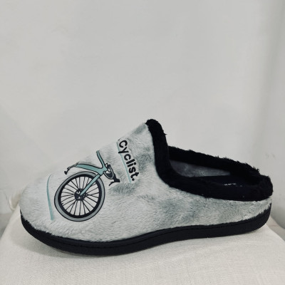 Zapatilla de casa BICI - plumaflex-  descalza gris