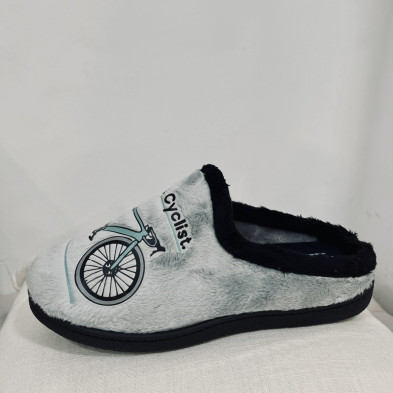 Zapatilla de casa BICI - plumaflex-  descalza gris
