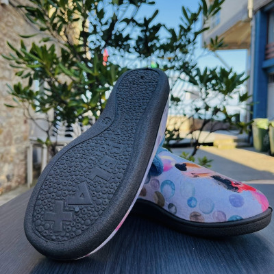 Zapatilla de casa PERRITOS - Plumaflex cerrada azul