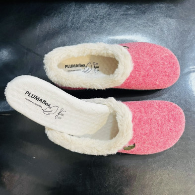 Zapatilla de casa cerrada RAINRAW Plumaflex - burdeos
