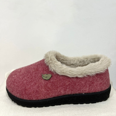 Zapatilla de casa cerrada RAINRAW Plumaflex - burdeos